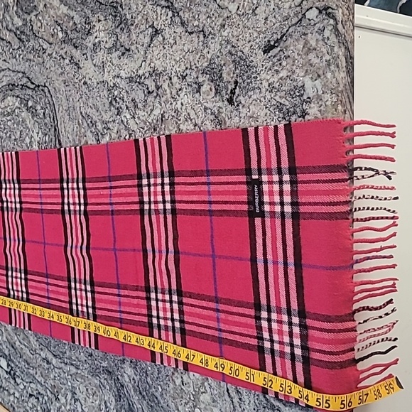 Burberry Cashmere Long Vintage Scarve Nova Check - Picture 11 of 16